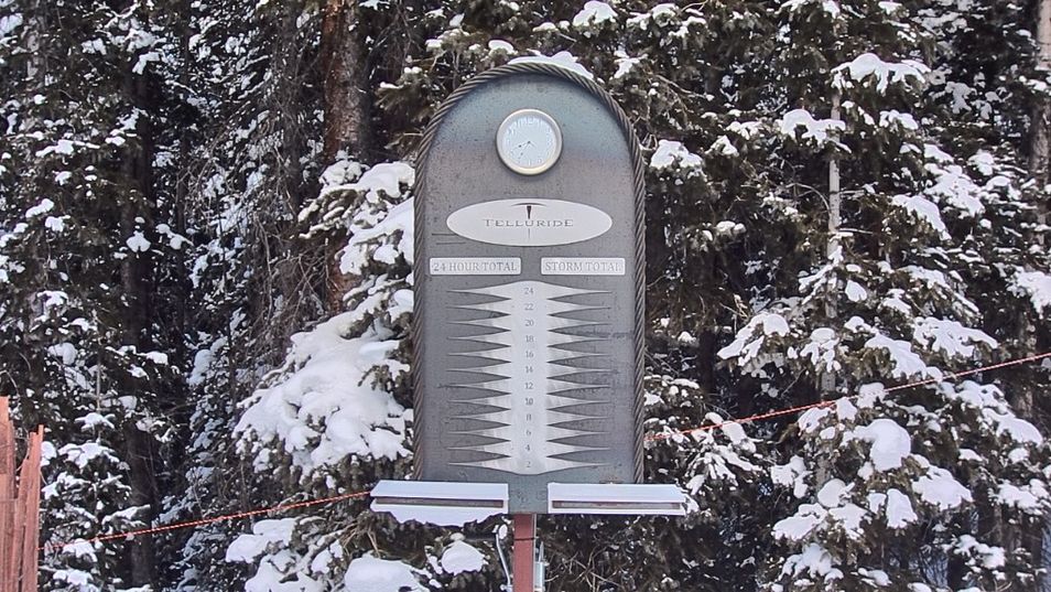 Webcam mit dem Standort: Telluride: Schneehöhe nahe des Gold Hill Express