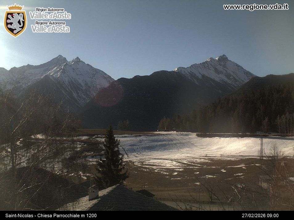 Webcam located at: Saint-Nicolas, Aosta Valley