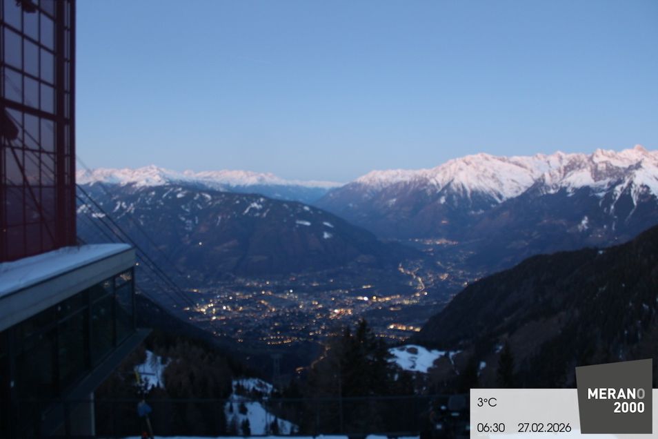 Webcam mit dem Standort: Meran 2000: Blick nach Meran