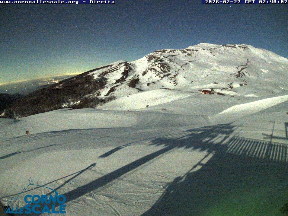 Webcam mit dem Standort: Skigebiet Corno alle Scale - Abfahrt La Polla