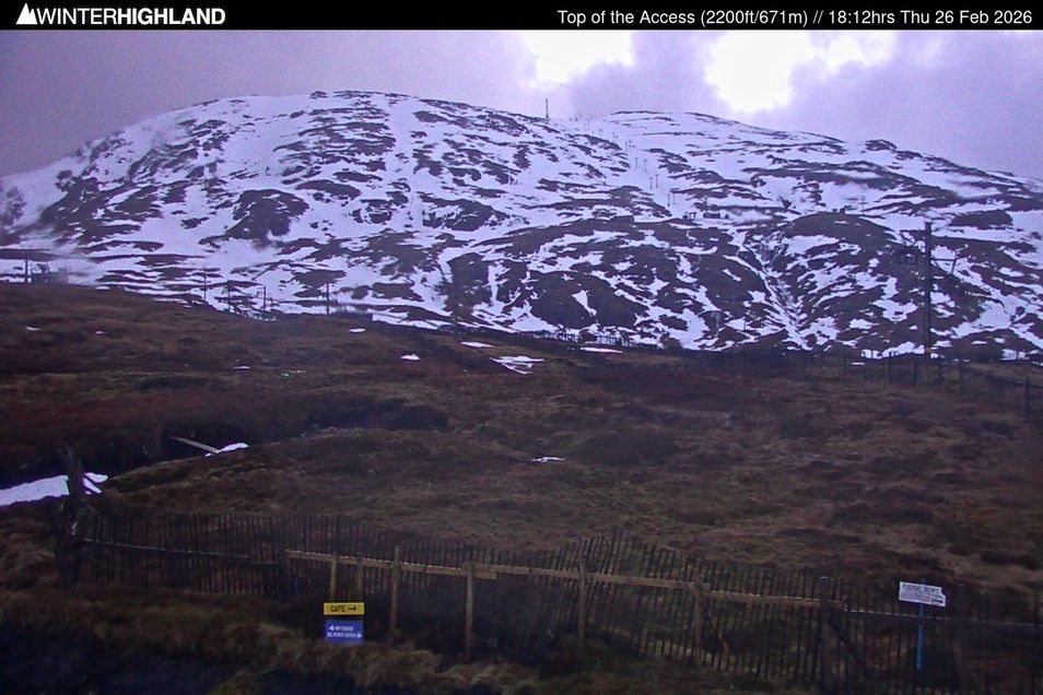 Webcam mit dem Standort: Skigebiet Glencoe Mountain - Access Sessellift