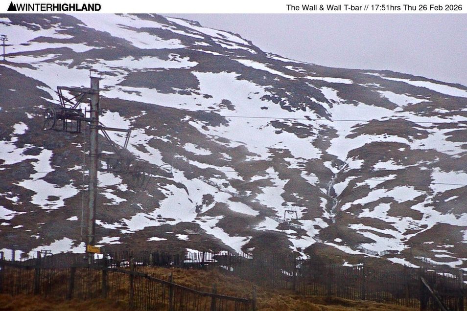 Webcam mit dem Standort: Skigebiet Glencoe Mountain - Skilift 'The Wall'