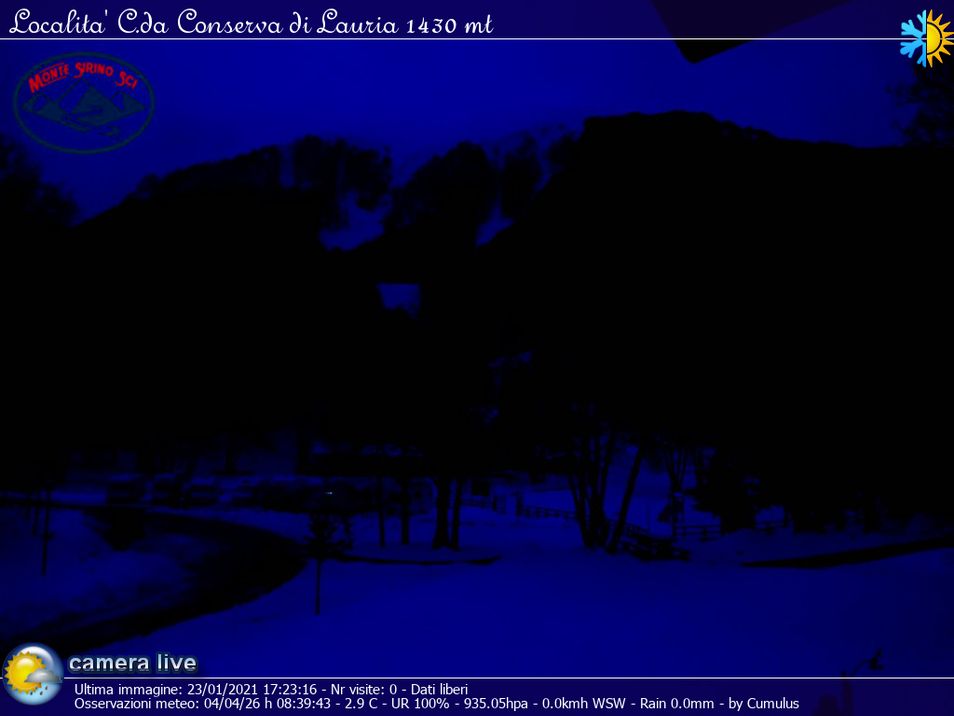Webcam mit dem Standort: Skigebiet Monte Sirino - Conserva di Lauria