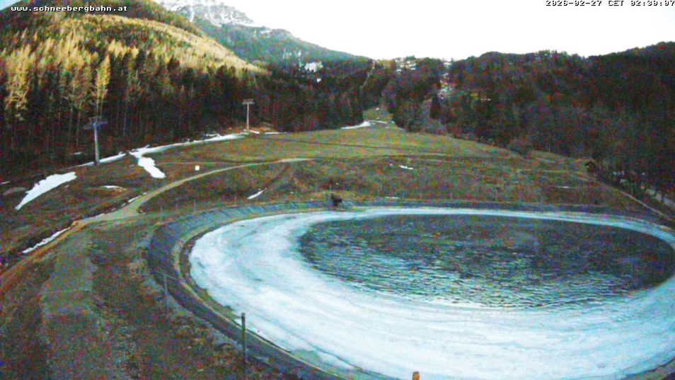 Webcam mit dem Standort: Speichersee Schneeberg und Sesselbahn Schneeberg