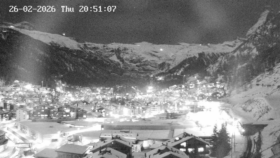 Webcam mit dem Standort: Zermatt: Blick über das Dorf von Spiss