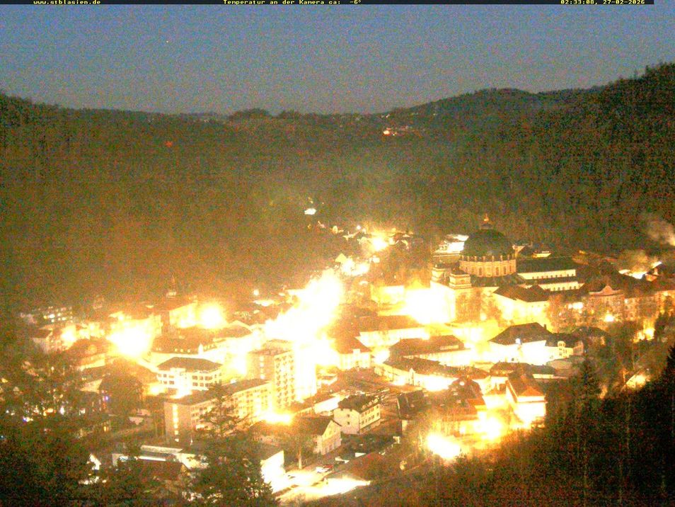 Webcam mit dem Standort: St. Blasien im Schwarzwald: Blick vom Weißensteinkreuz
