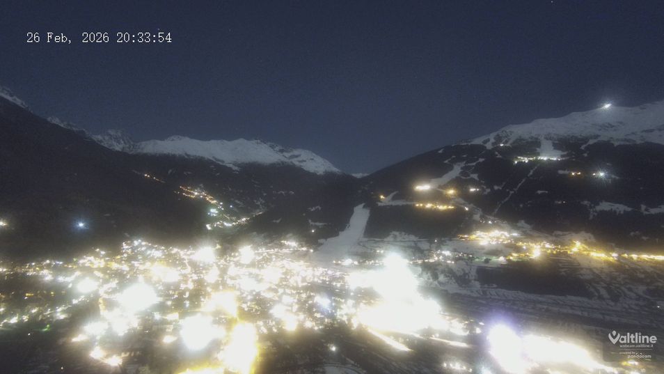 Webcam mit dem Standort: Bormio: Blick auf die Stelvio Abfahrt