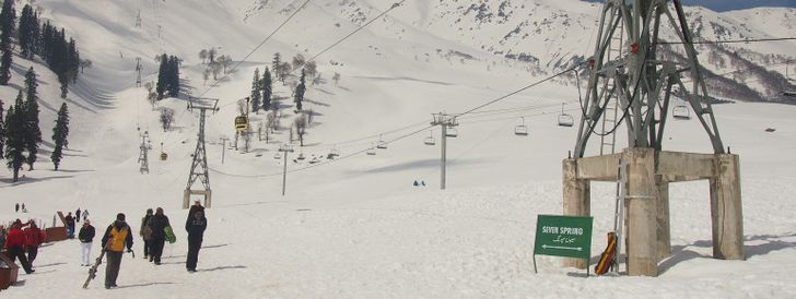 Gulmarg in the Kashmir region is India's most famous ski resort.