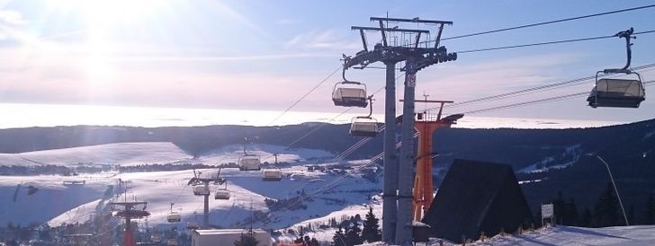 Stunning view at the Fichtelberg