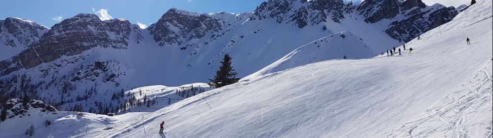 The pistes in Ladurns are very well prepared.